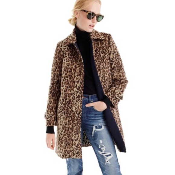J. Crew Jackets & Blazers - J. Crew Topcoat in Double Leopard